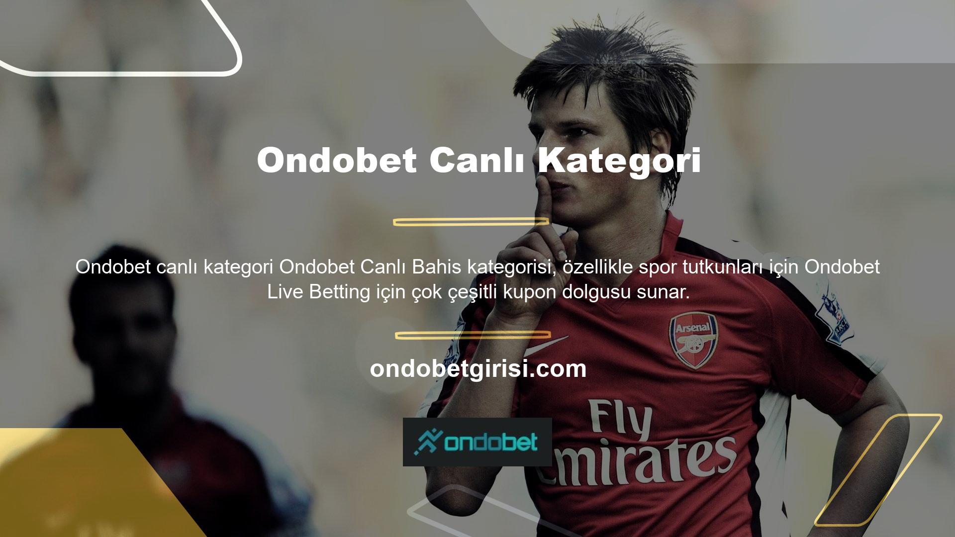 Bu bölümü bulmak için, sitenin ana sayfasındaki canlı bahis kategorisine tıklayın